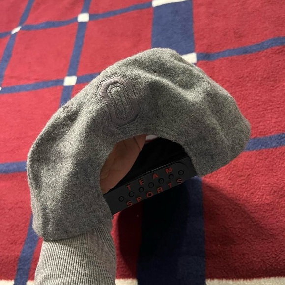 Vintage Rare Ohio State Buckeyes Nike Team Sports Snapback Hat Cap Swoosh grey - Picture 3 of 5